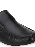  Fentacia Men Black Leather Formal Loafers