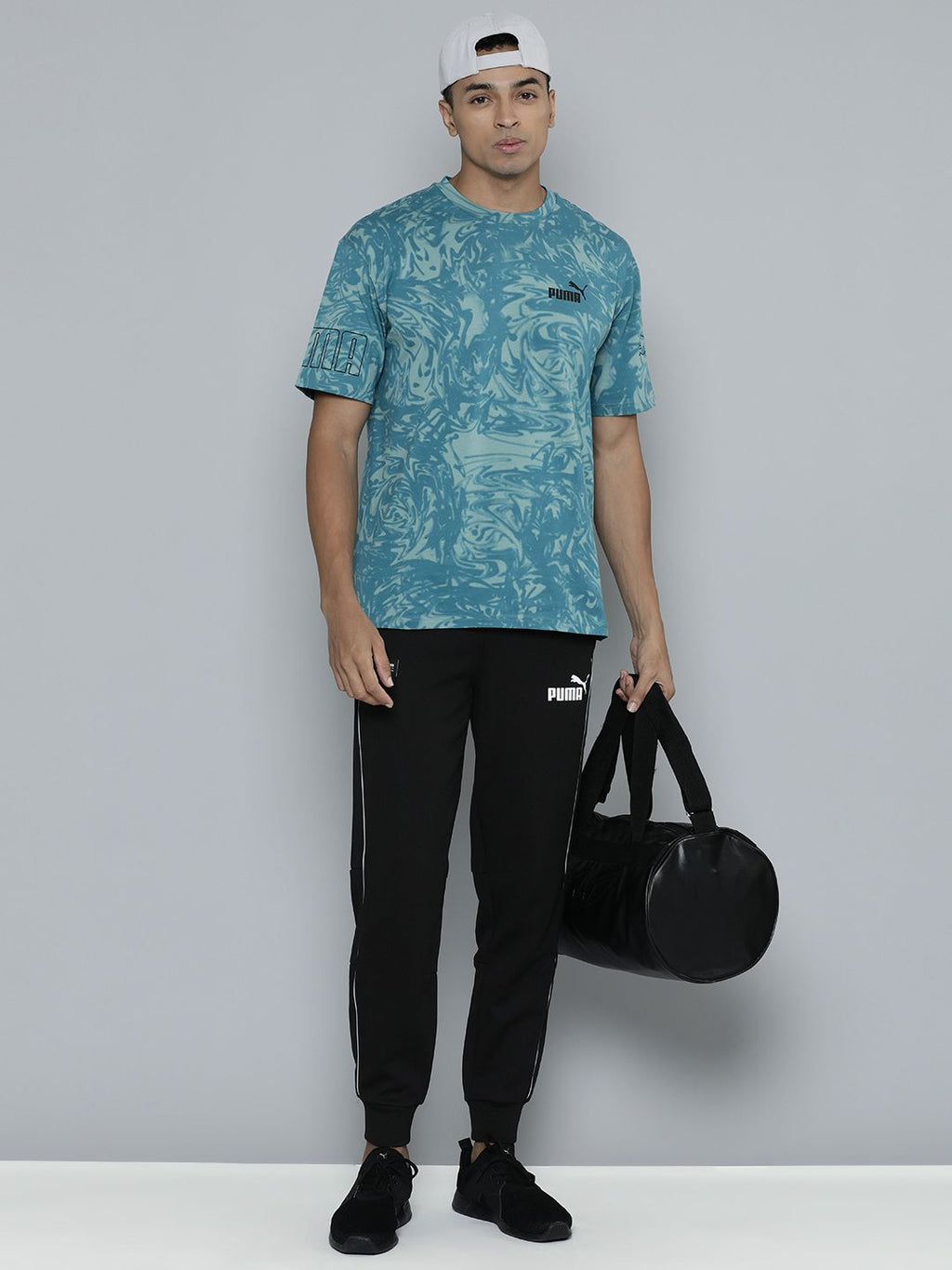  PUMA Motorsport Mercedes AMG Petronas SDS Logo Printed DryCELL Motor Regular Fit Joggers