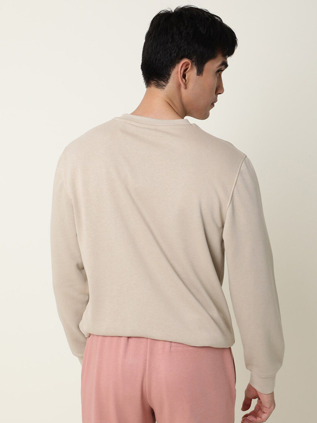  RARE RABBIT Men Beige Printed Sweatshirt