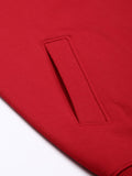 U.S. Polo Assn. U S Polo Assn Men Red & Navy Blue Colourblocked Long Sleeves Sweatshirt