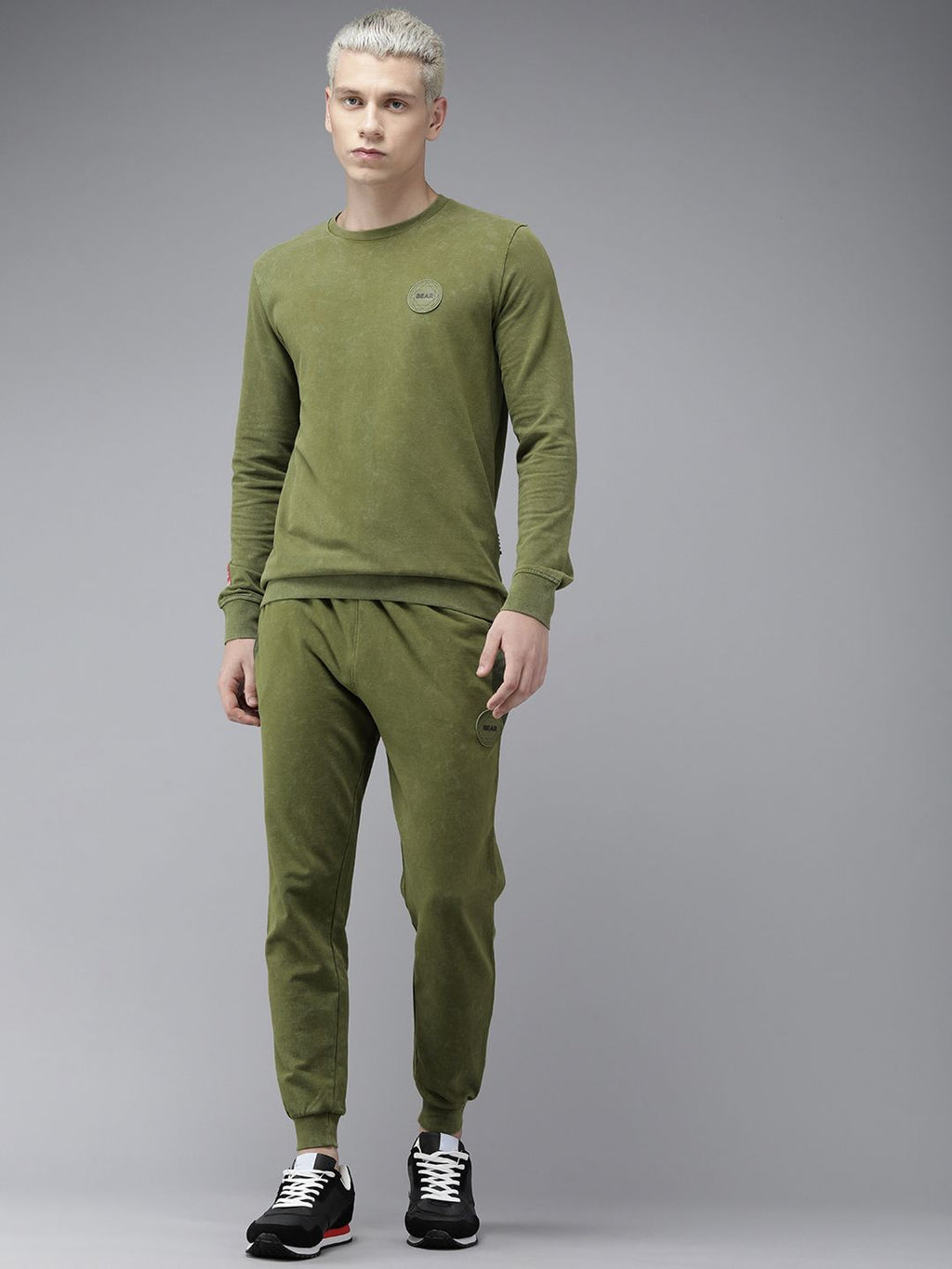  THE BEAR HOUSE Ardor Edition Men Washed Pure Cotton Tracksuit