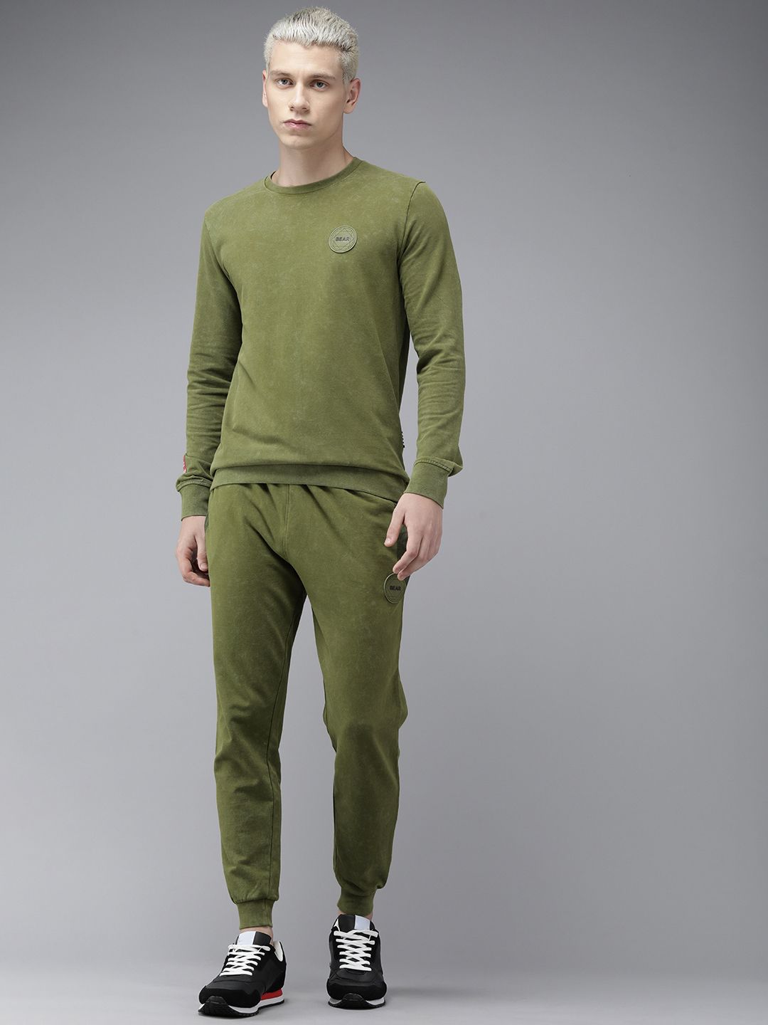  THE BEAR HOUSE Ardor Edition Men Washed Pure Cotton Tracksuit