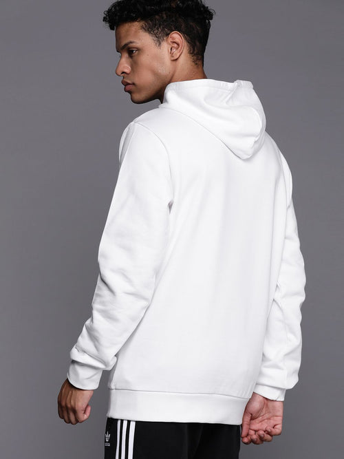  ADIDAS Originals Sustainable Pure Cotton Trefoil Essentials Hooded Sweatshirt