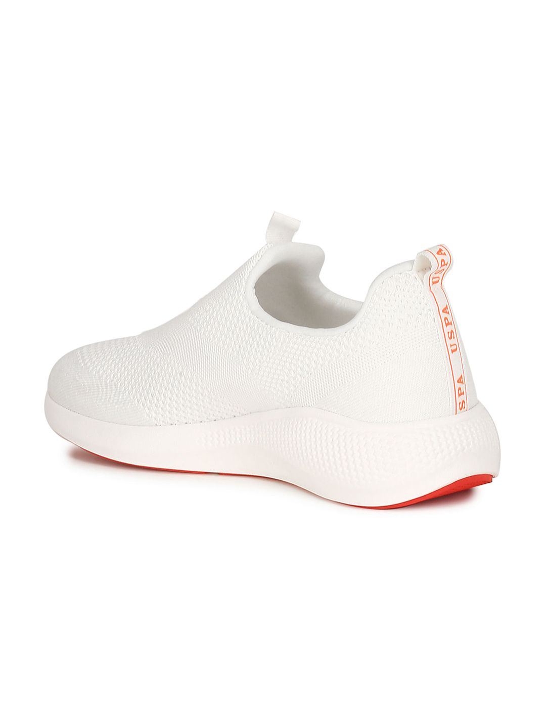 U.S. Polo Assn. U S Polo Assn Men Off White Textile Walking Sports Shoes
