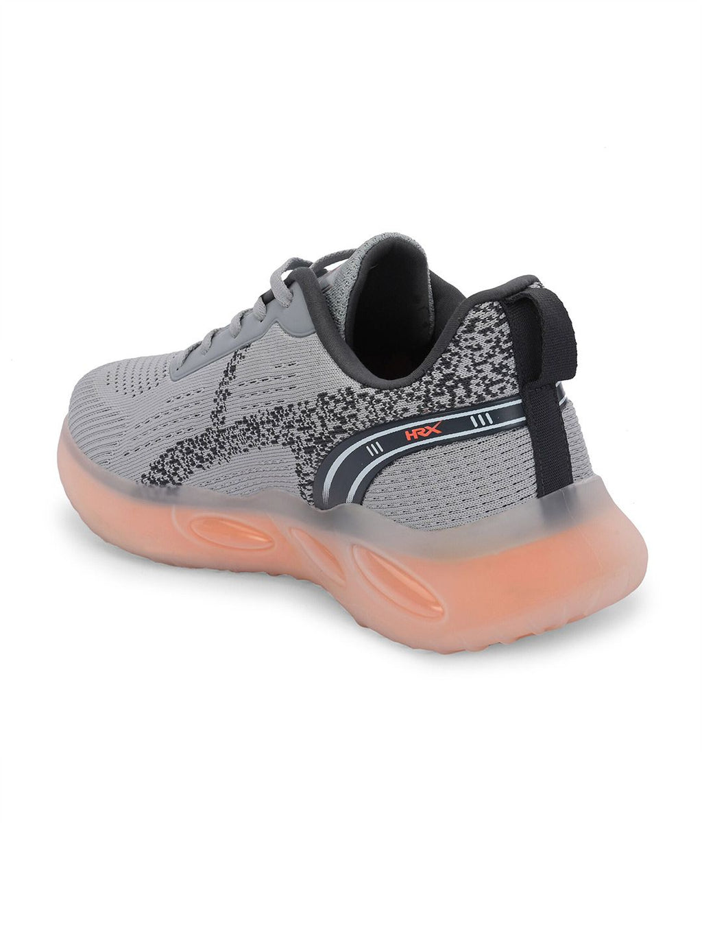  HRX By Hrithik Roshan Men Grey & Peach Coloured Mesh Walking Shoes
