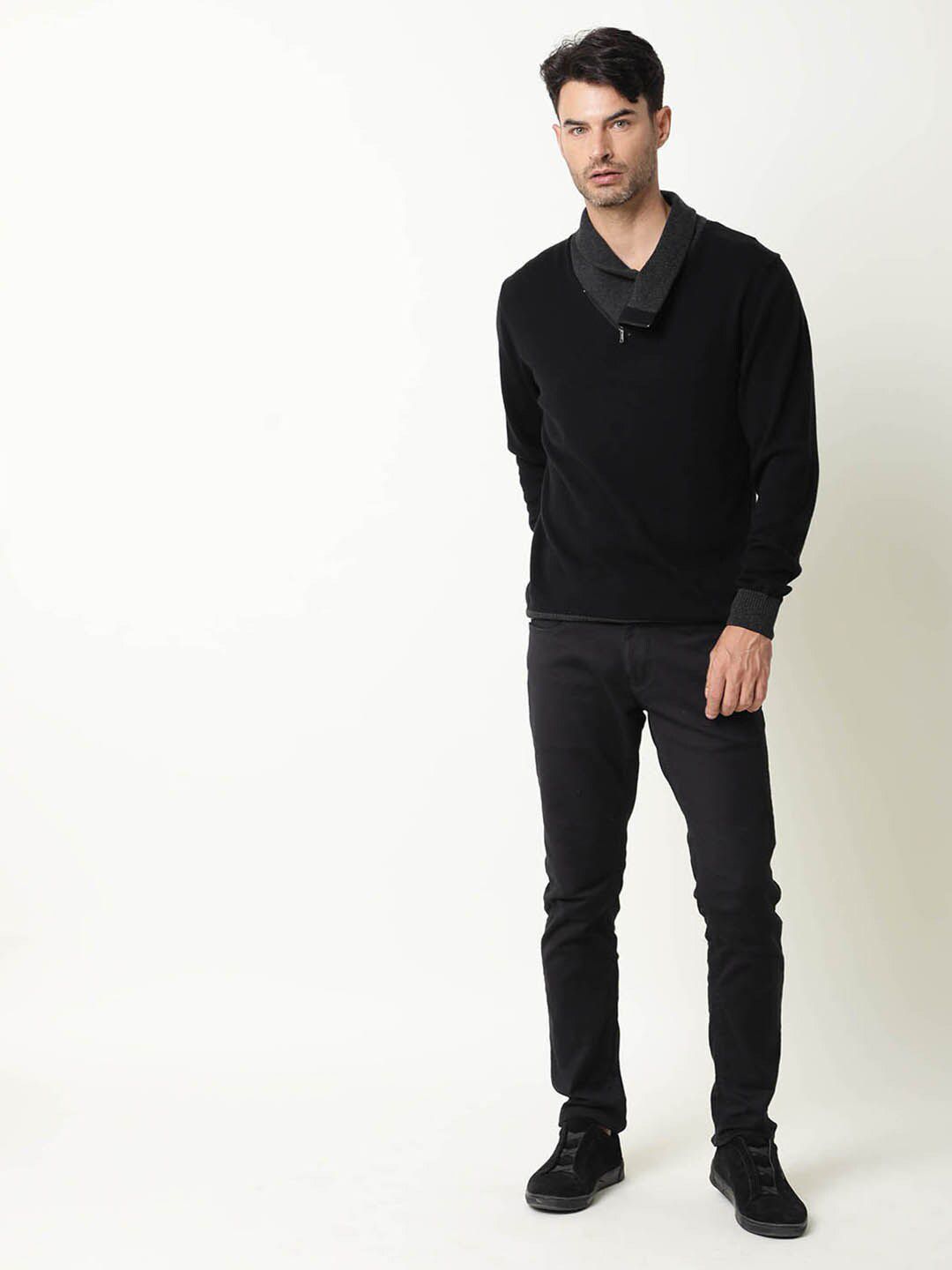  RARE RABBIT Cowl-Neck Cotton Sweatshirt