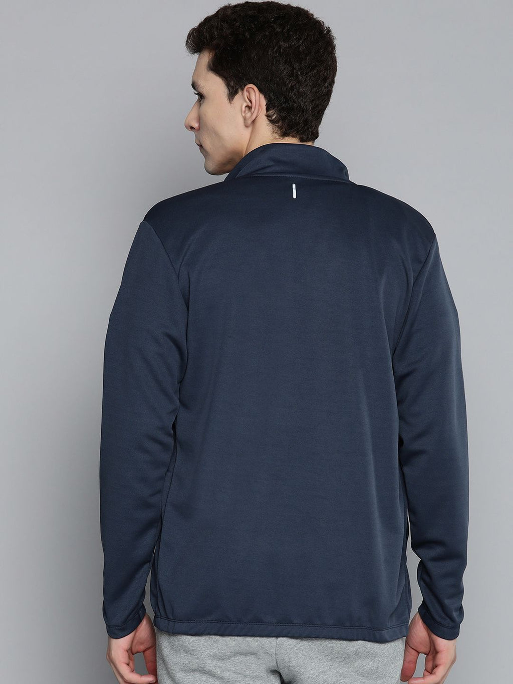  Alcis Men Navy Blue Solid Sweatshirt