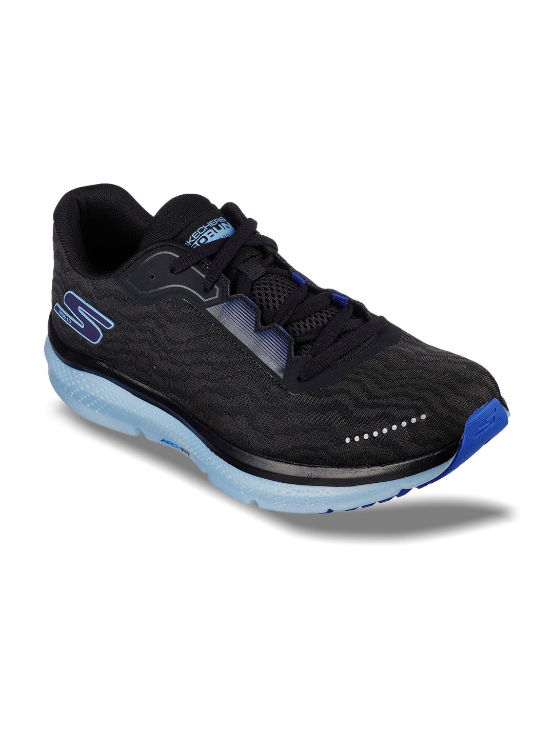 Skechers Men Black GO RUN Running Non-Marking Shoes