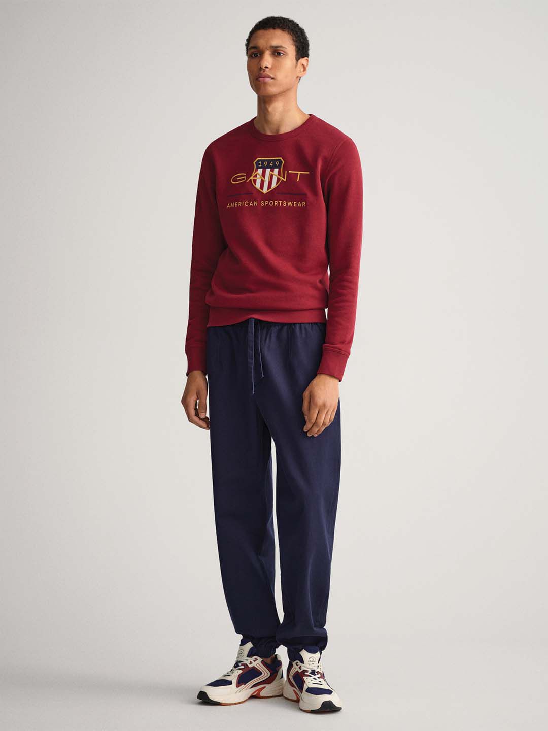  GANT Men Red Full Sleeve Regular Fit Sweatshirt
