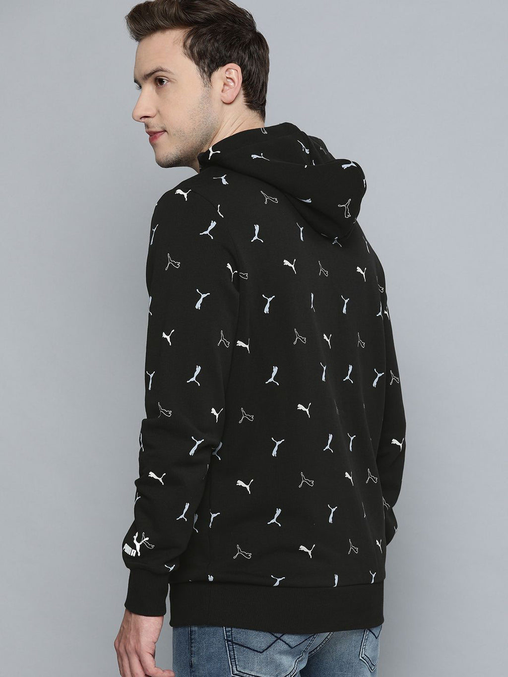  Puma Men Regular Fit CG Printed Hooded Sweatshirt