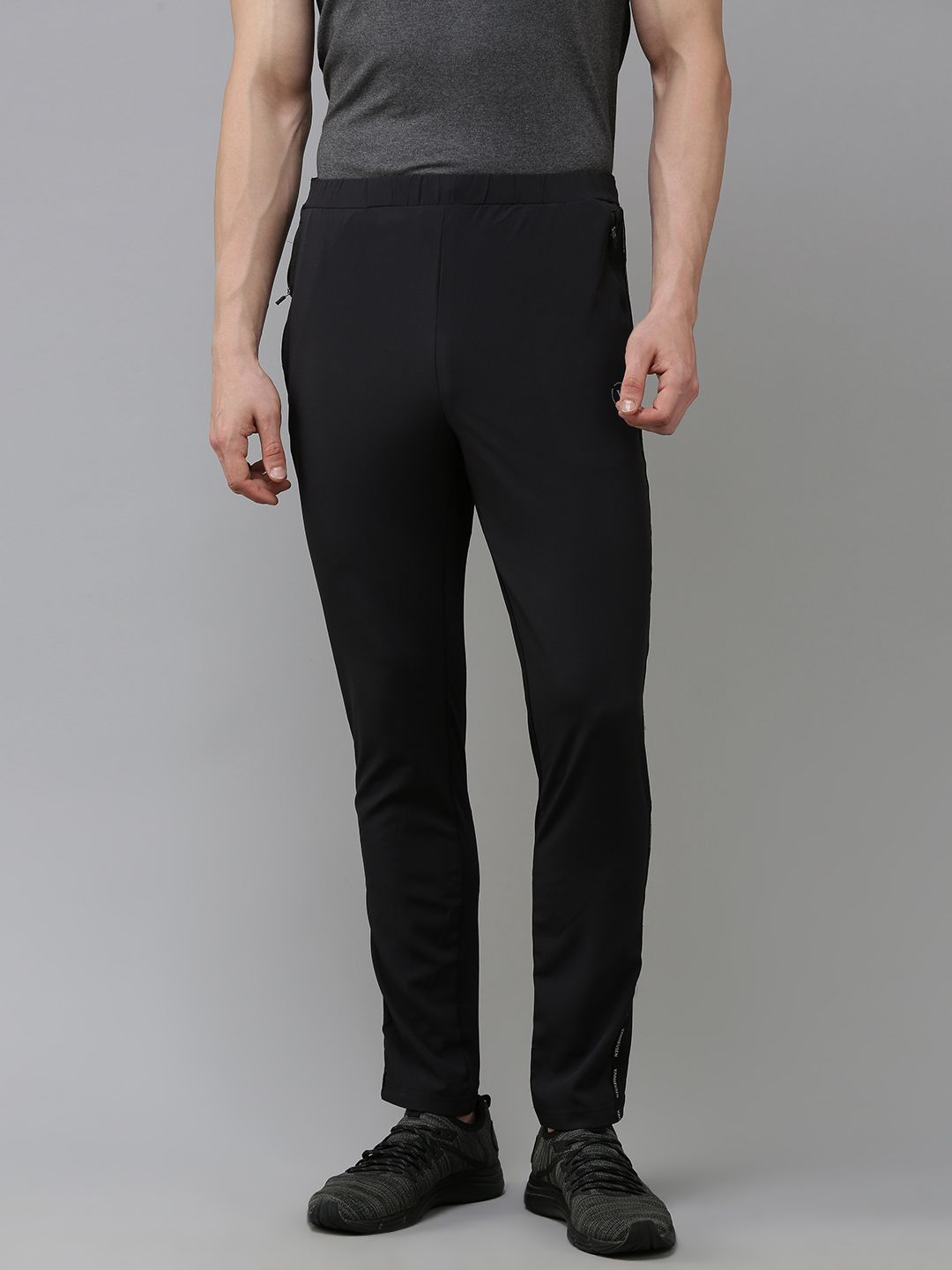  Van Heusen Flex Men Brand Logo Printed Slim Fit Sports Track Pants