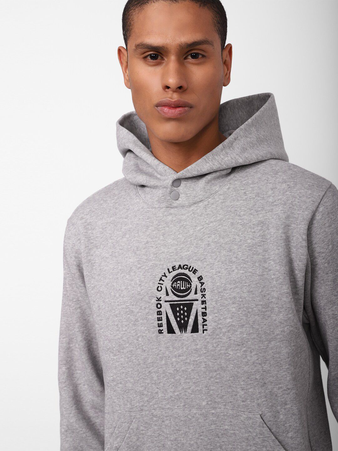  Reebok Men Rbk Classics BB City League FLC Hood Sweatshirt
