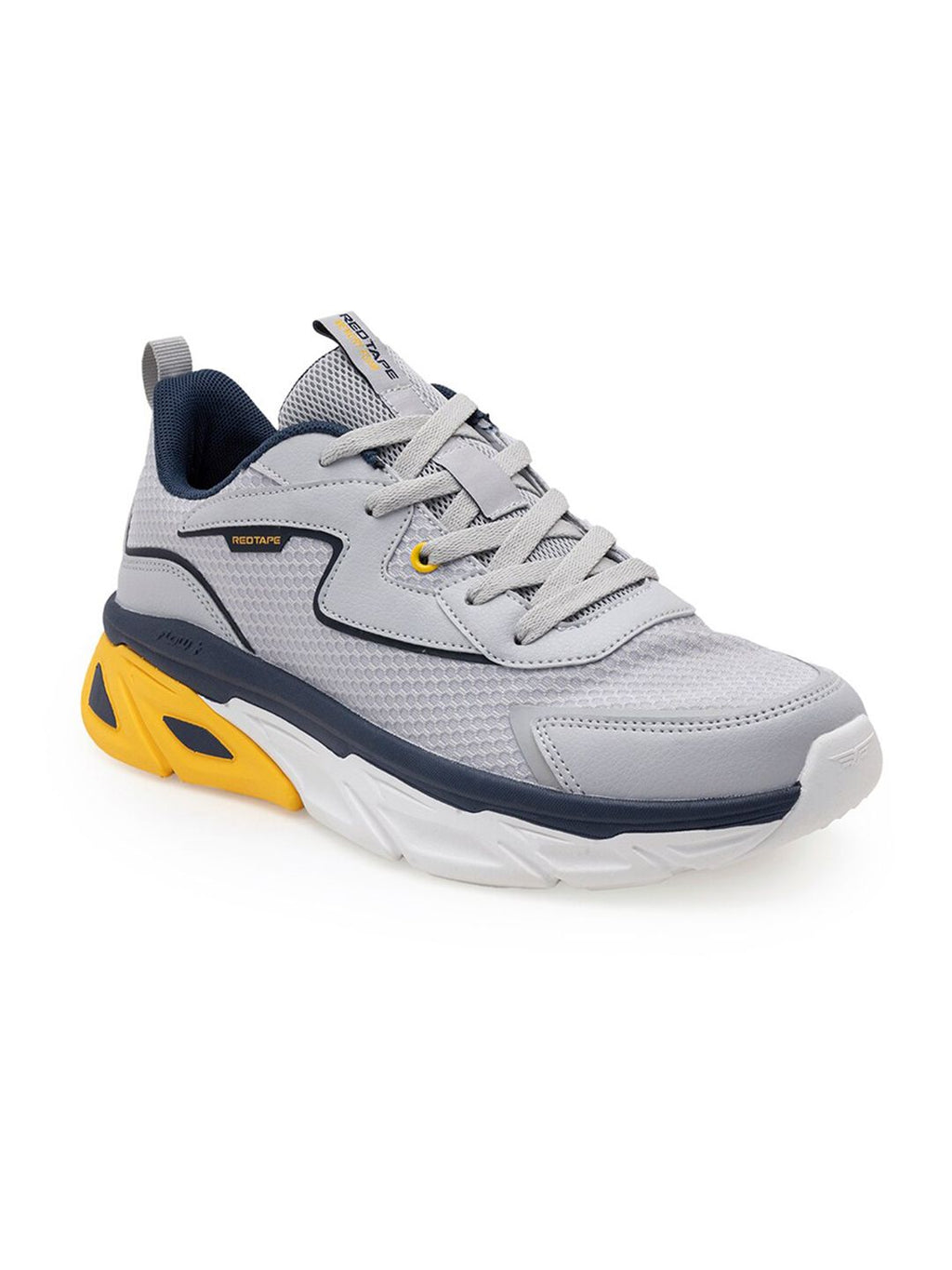  Red Tape Men Grey Textile Walking Shoes