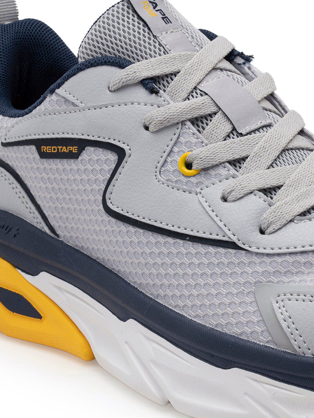  Red Tape Men Grey Textile Walking Shoes