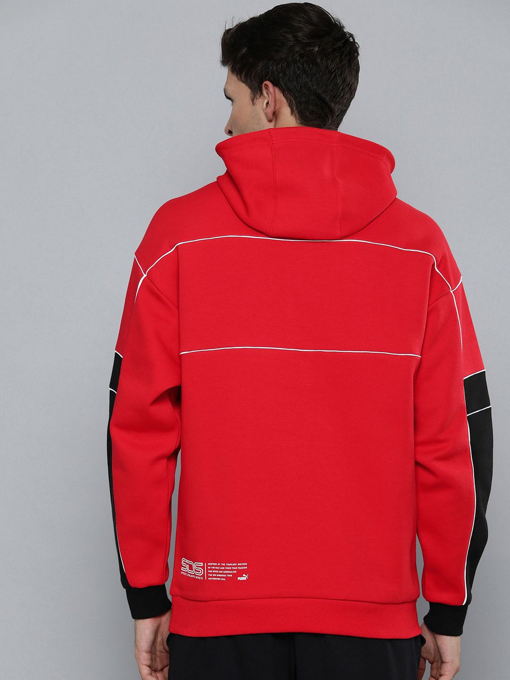  PUMA Motorsport Men Brand Logo Printed Hooded Ferrari Race SDS Regular Fit Sweatshirt