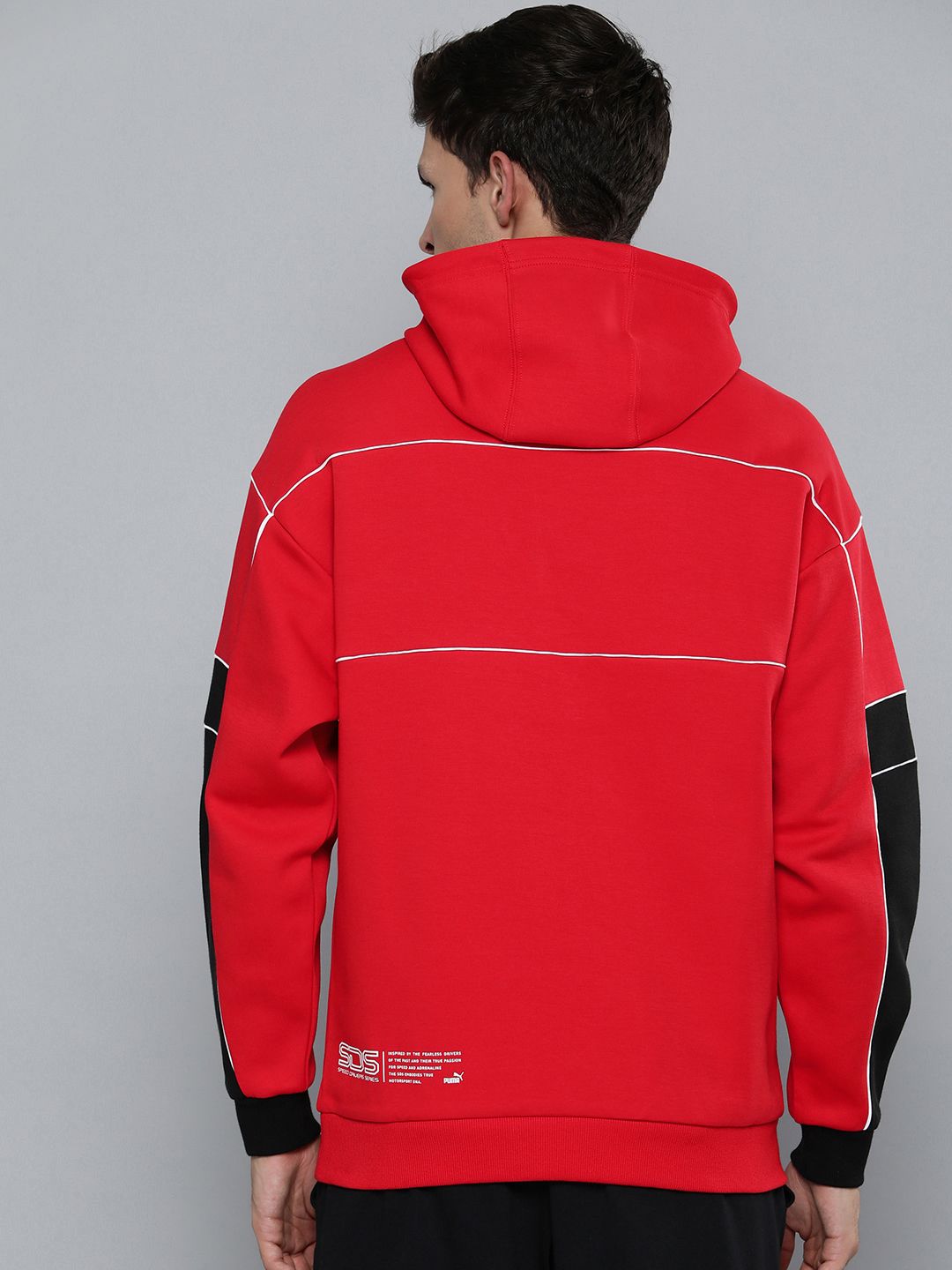  PUMA Motorsport Men Brand Logo Printed Hooded Ferrari Race SDS Regular Fit Sweatshirt