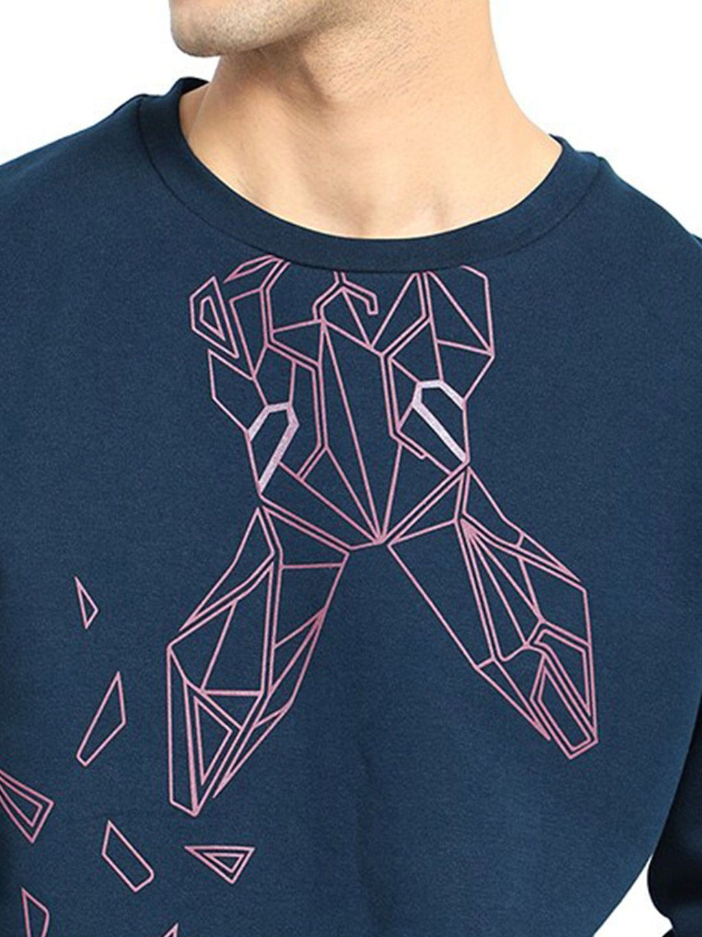  RARE RABBIT Graphic Printed Cotton Pullover