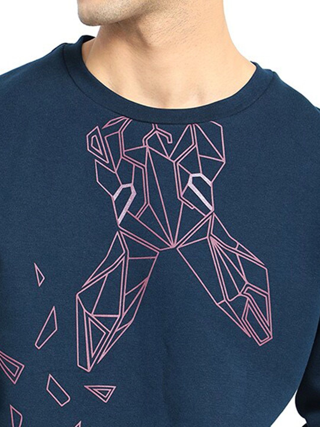  RARE RABBIT Graphic Printed Cotton Pullover