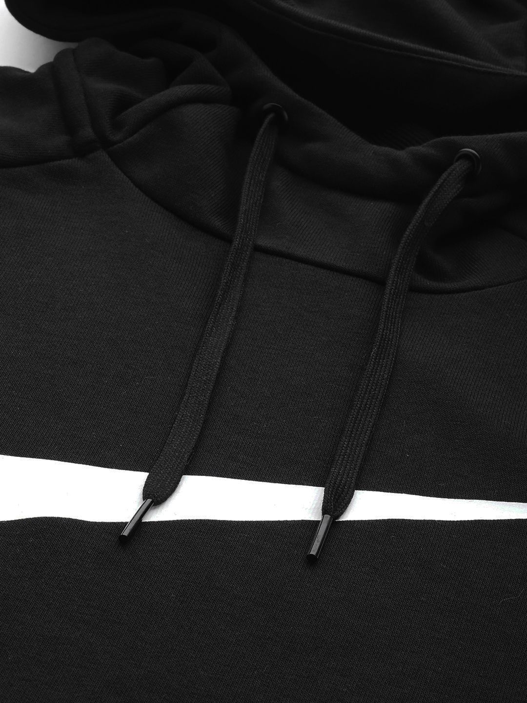  Nike Men Black Printed Dri-Fit Hooded Training Sweatshirt