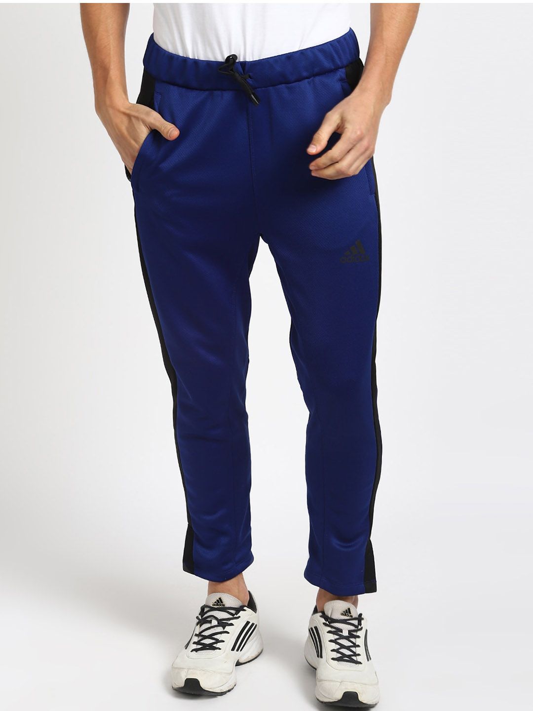  ADIDAS Men Blue Solid Track Pants