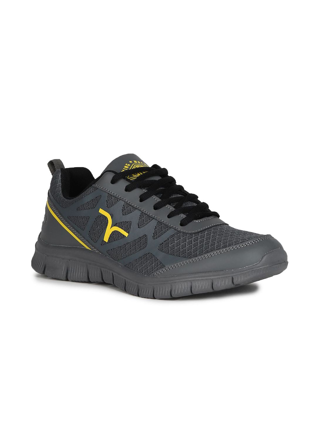  Flying Machine Men Grey Mesh Walking Shoes