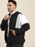  Sztori Men Plus Size Colourblocked Hooded Sweatshirt