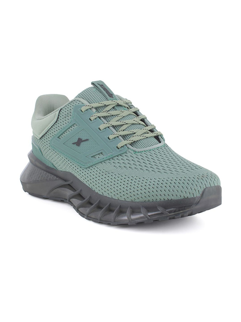  Sparx Men Green Mesh Running Non-Marking Shoes