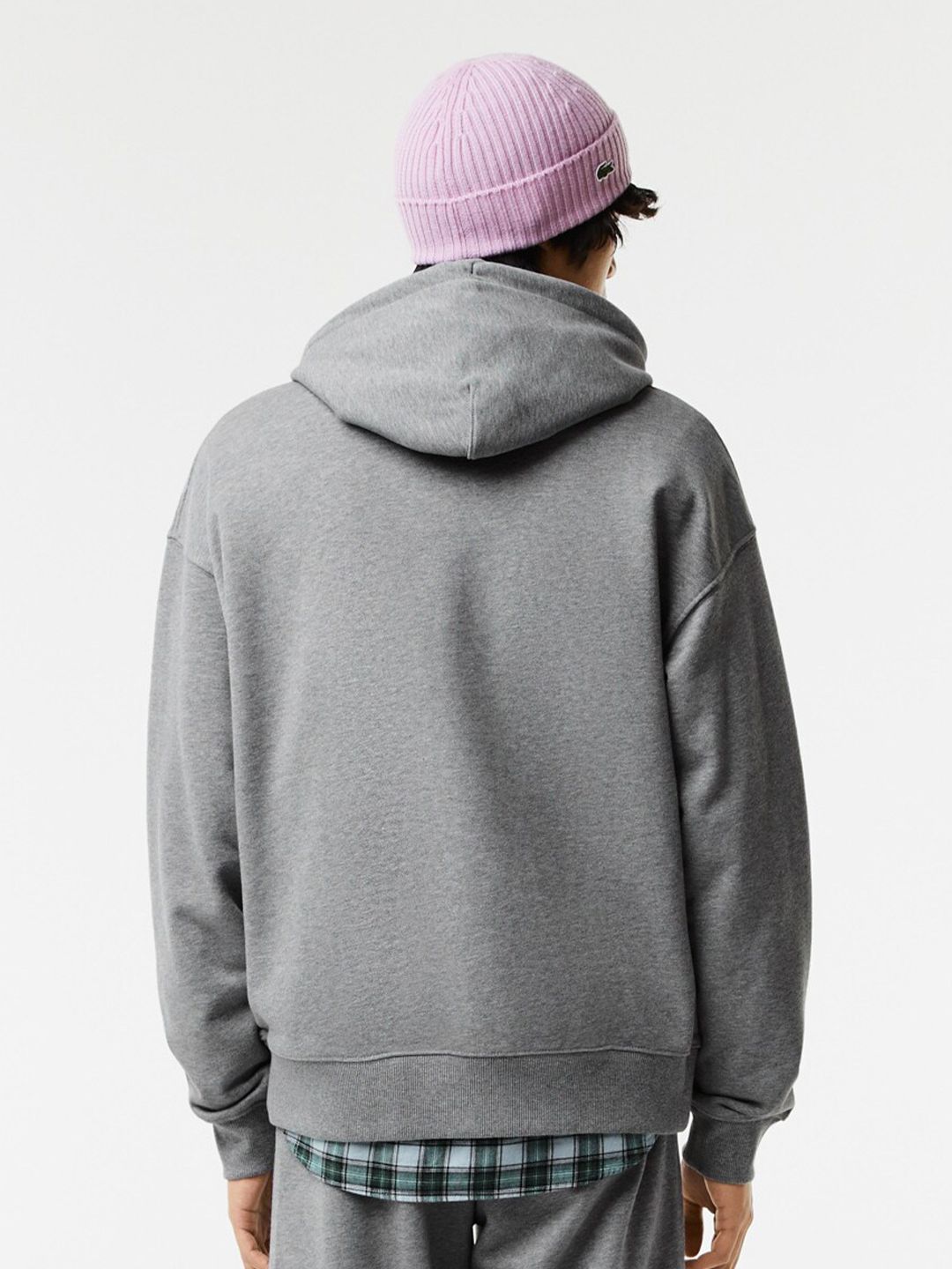  Lacoste Men Printed Cotton Hooded Sweatshirt