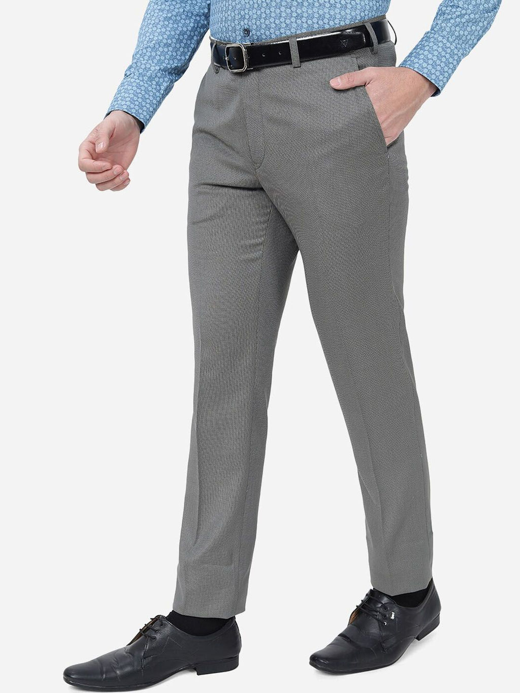  METAL Men Slim Fit Formal Trousers