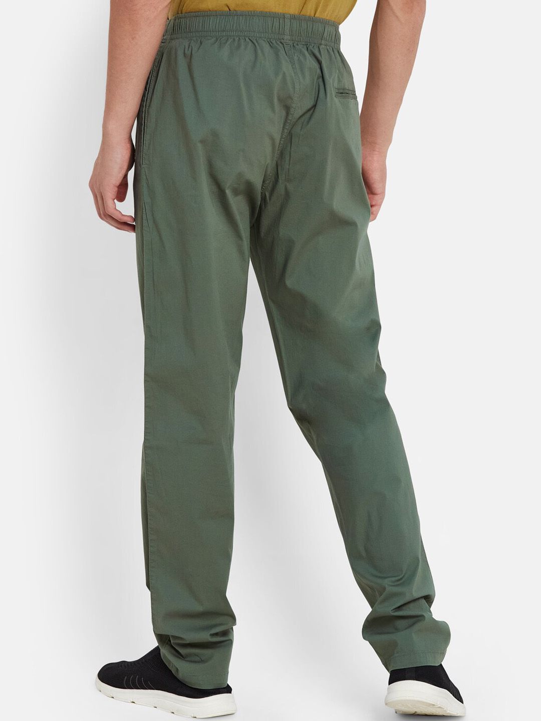  Octave Men Pure Cotton Mid-Rise Sports Track Pants