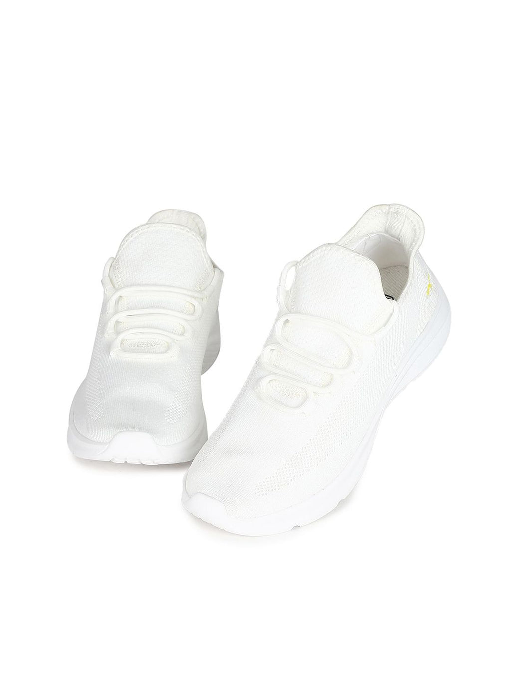  Flying Machine Men White Textile Walking Shoes