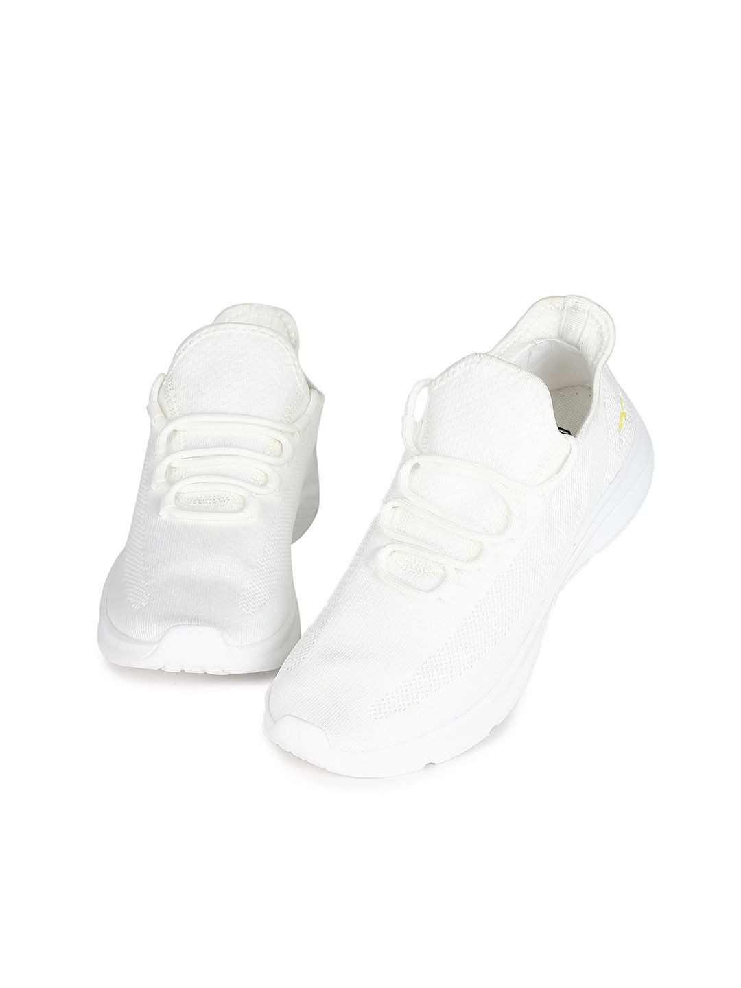  Flying Machine Men White Textile Walking Shoes