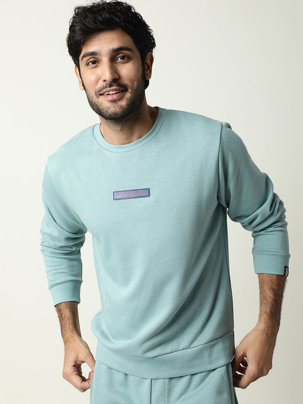  RARE RABBIT Men Blue Sweatshirt
