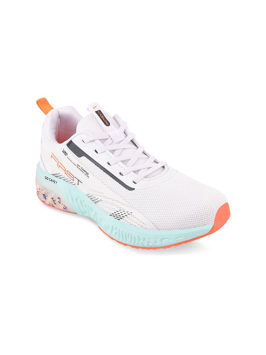  Campus Men White Mesh Running Shoes