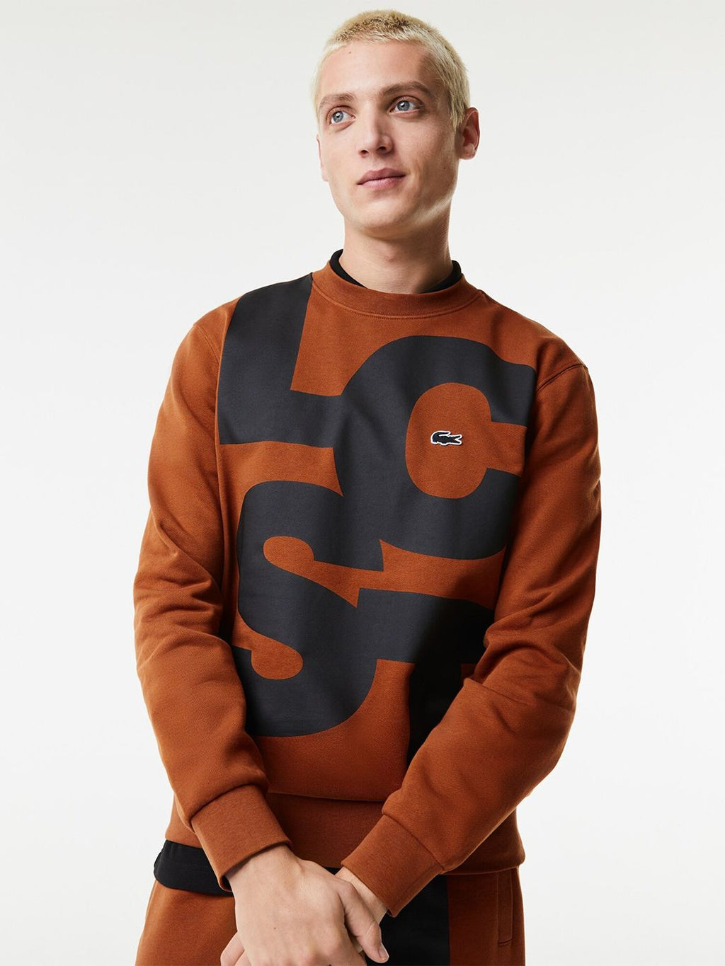  Lacoste Men Printed Pure Cotton Sweatshirt