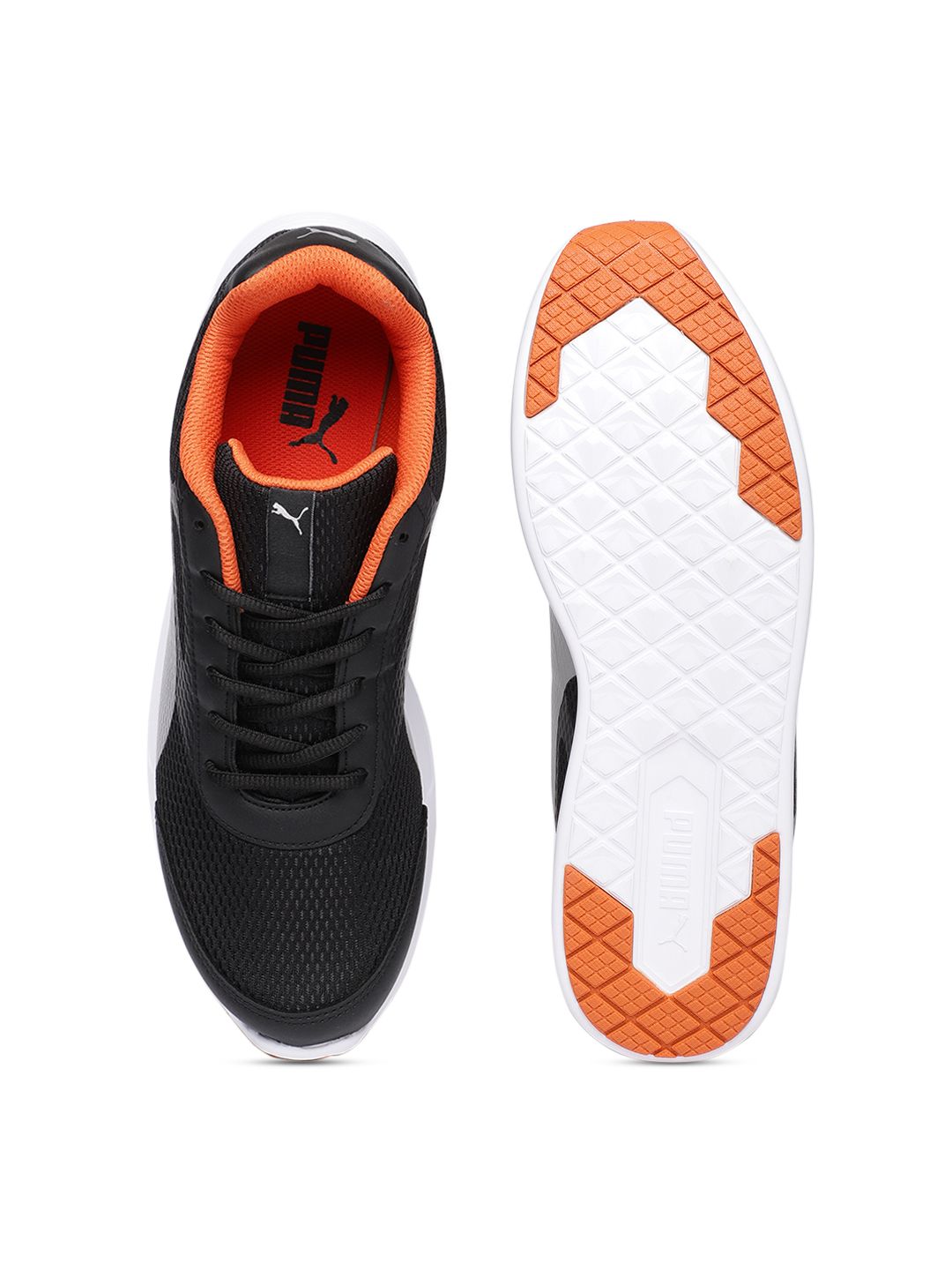  Puma Men Black Trenzo II IDP Running Shoes