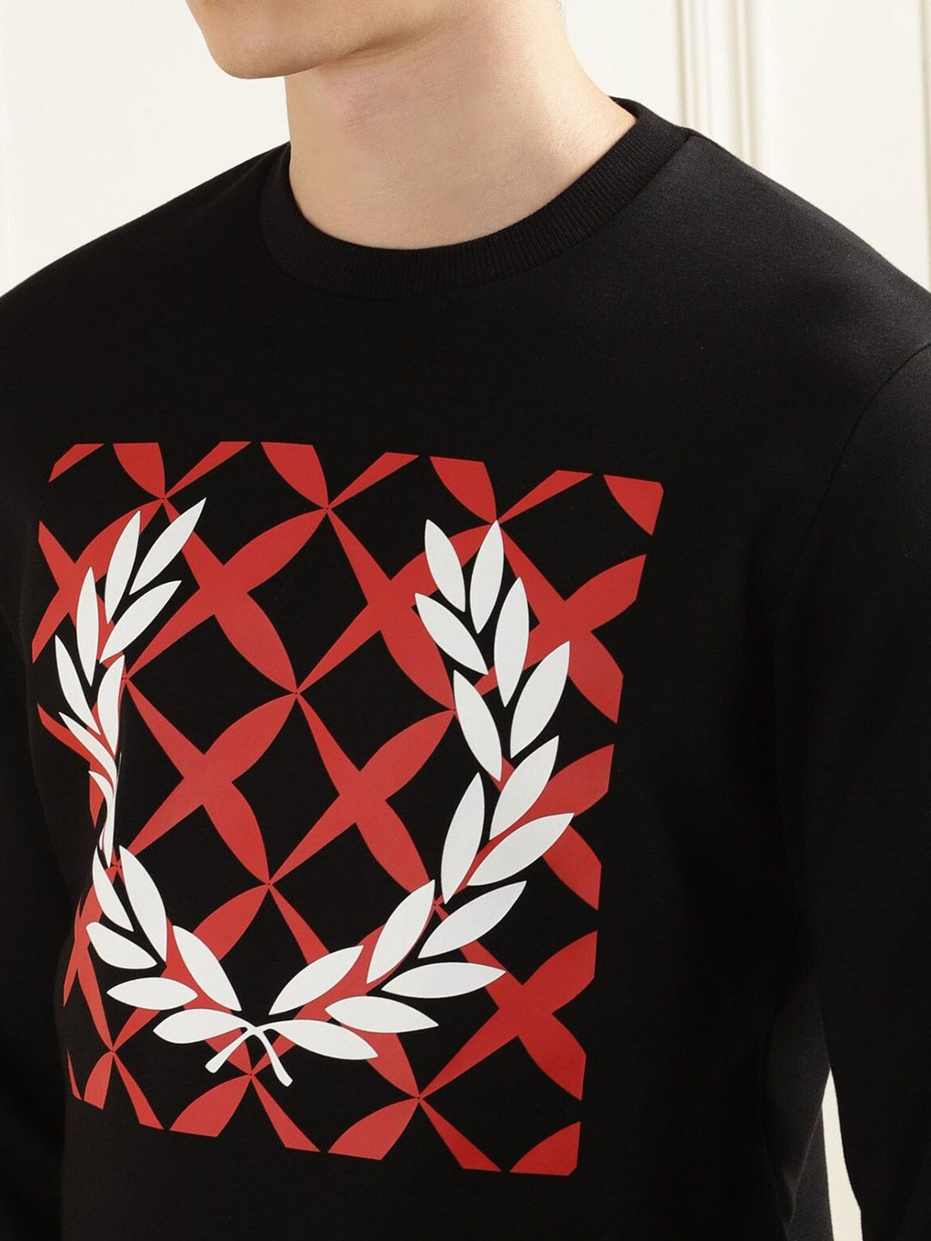  Fred Perry Graphic Printed Pullover