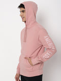  AMERICAN EAGLE OUTFITTERS Men Peach Solid Hooded Sweatshirt
