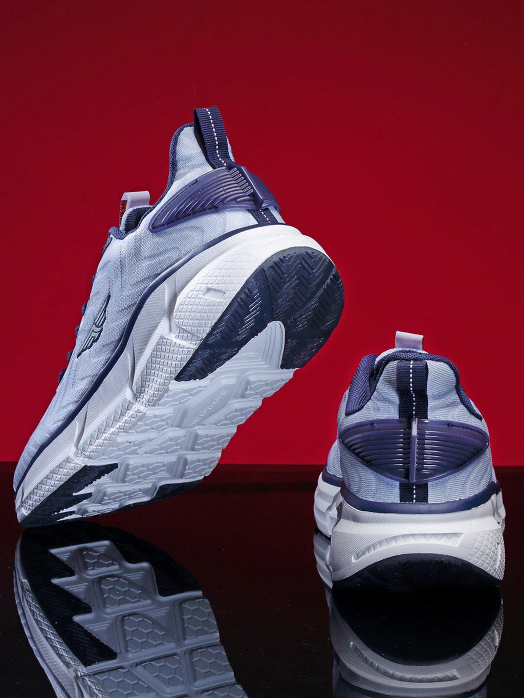  Red Tape Men Grey Mesh Walking Shoes