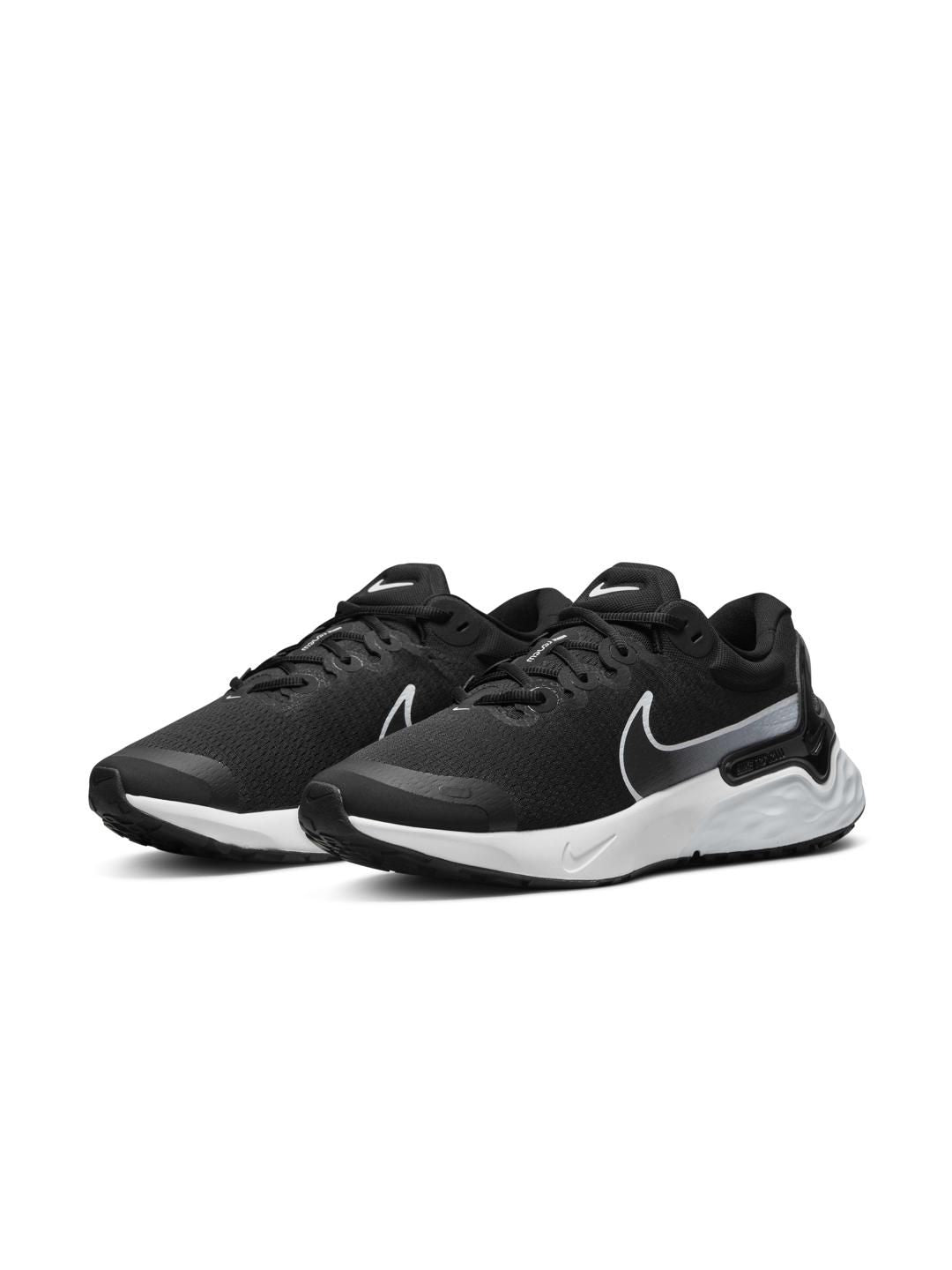  Nike Men Black Solid Renew Run 3 Road Running Shoes