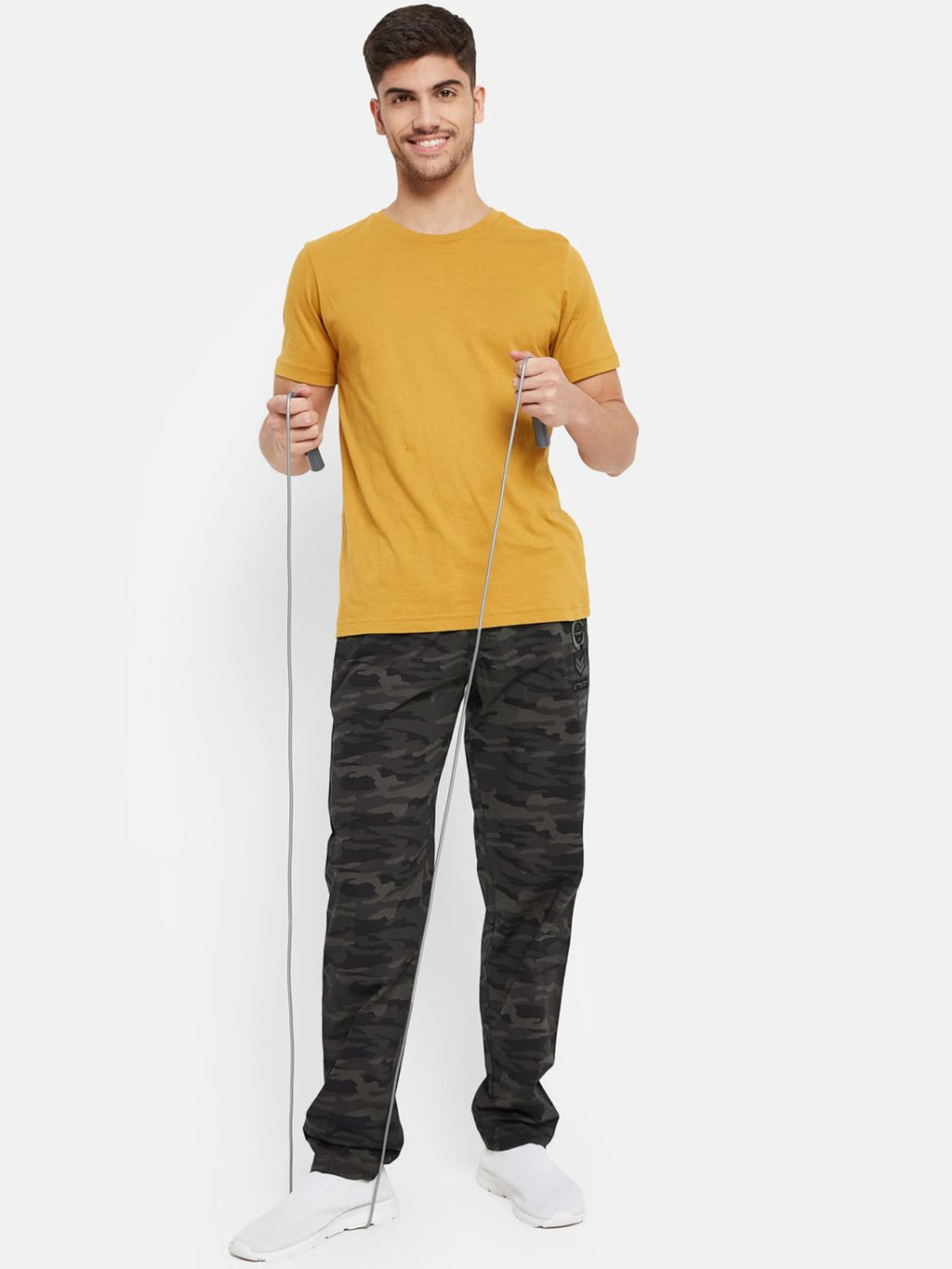  Octave Men Mid-Rise Cotton Sports Track Pants