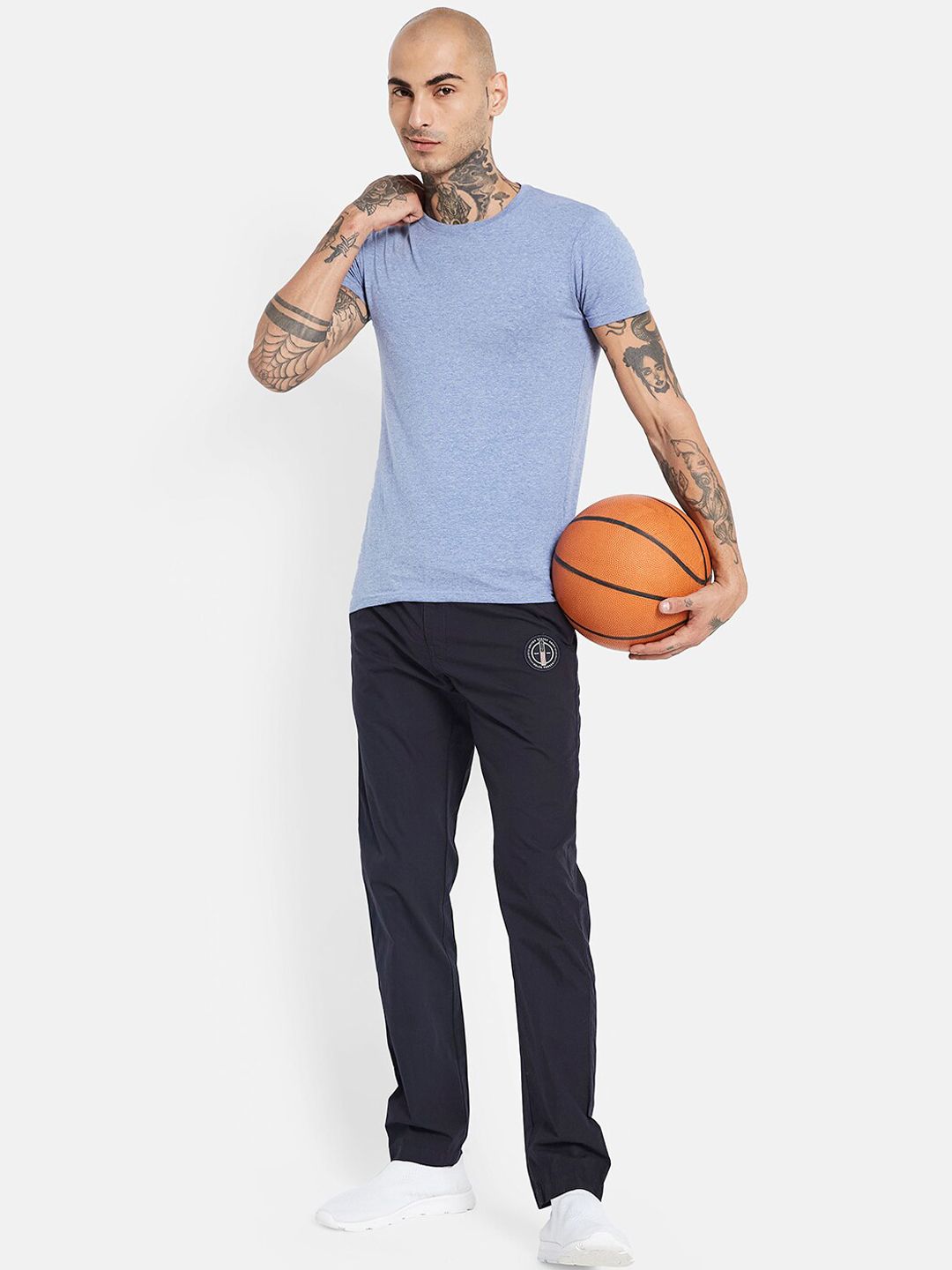  Octave Men Mid-Rise Cotton Track Pants