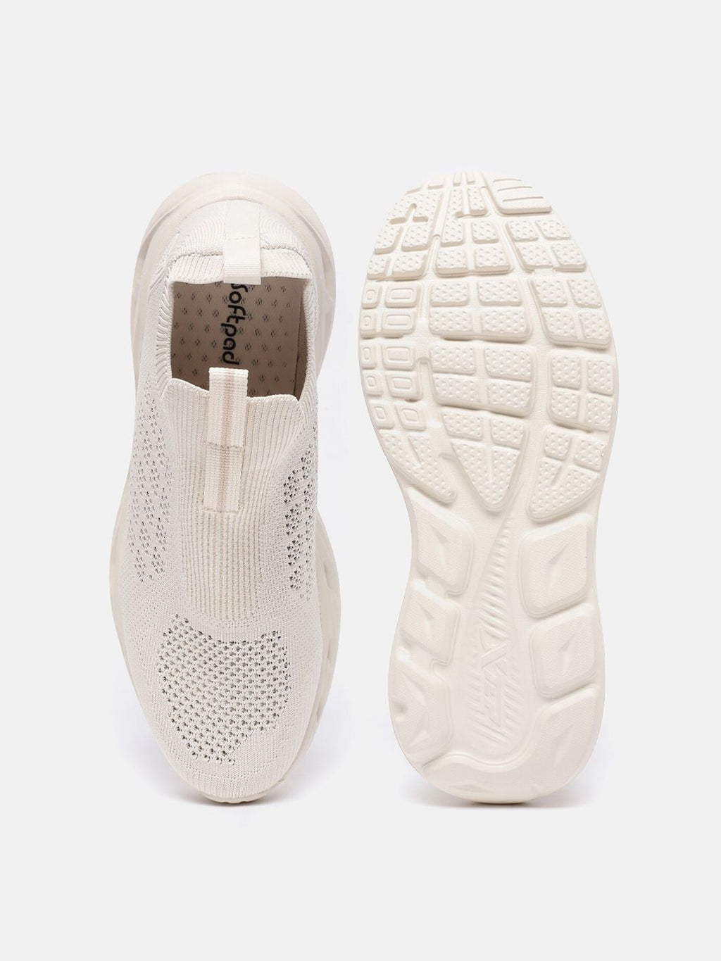  Xtep Men Memory Foam Textile Flyknit Non-Marking Walking Shoes