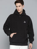  Puma Men Relaxed Classics Sherpa Hooded Sweatshirt