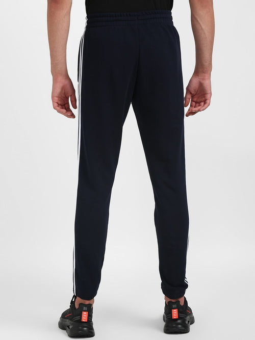  ADIDAS Men Blue Solid Cotton Track Pants