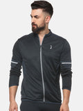  Campus Sutra Men Charcoal Grey Solid Sweatshirt