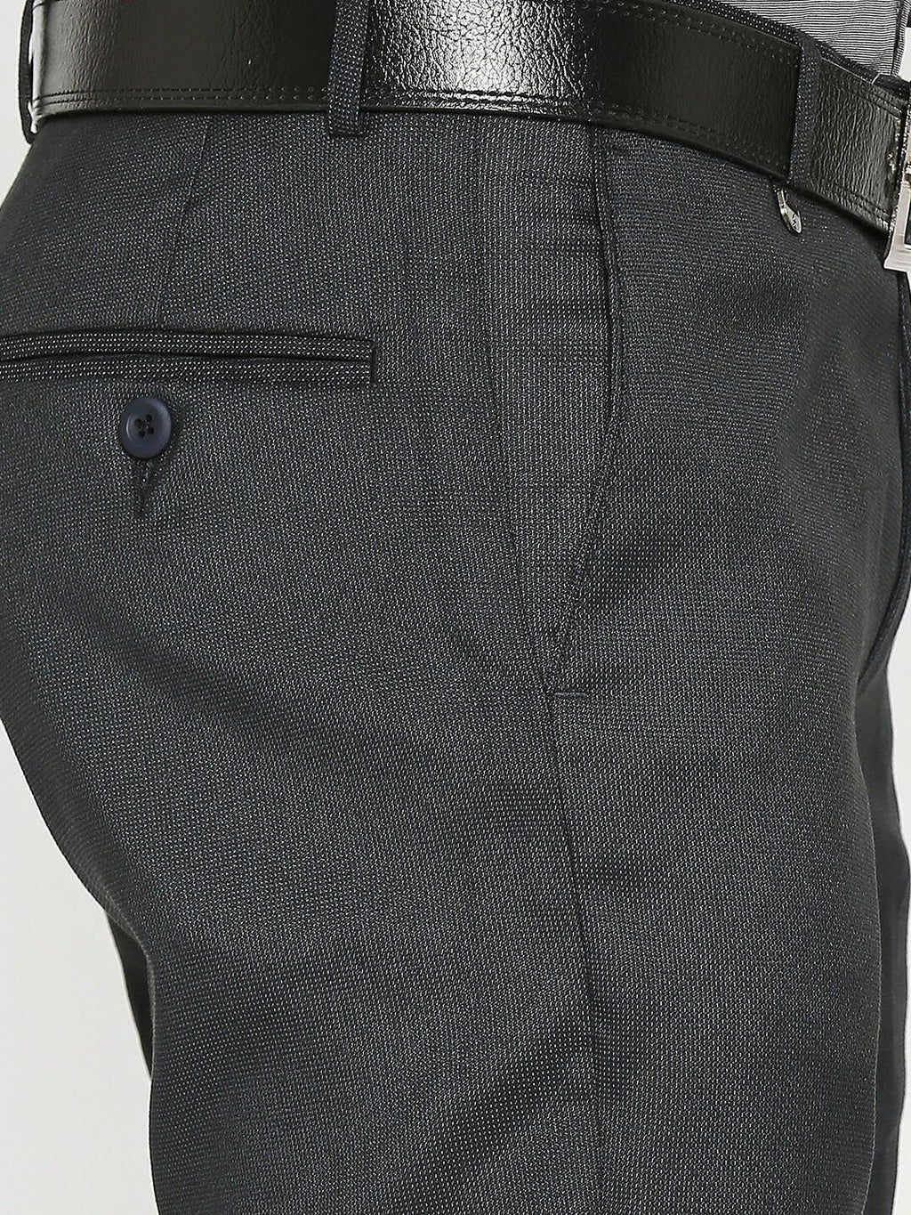  Solemio Men Mid-Rise Plain Formal Trousers