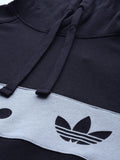  ADIDAS Originals Men Striped Pure Cotton Rifa City Hooded Sweatshirt