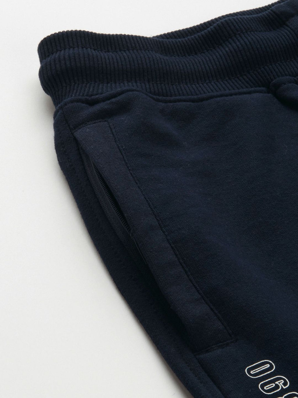  U.S. Polo Assn. Denim Co. Men Navy Blue Solid Mid-Rise Knitted Joggers With Side Taping