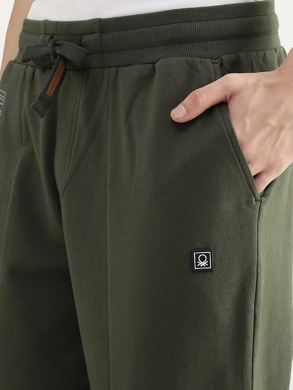  United Colors Of Benetton Men Printed Cotton Joggers